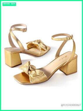 Chunky Heel Wedding Shoes with Bow Ankle Strap Square Toe Comfortable Dressy